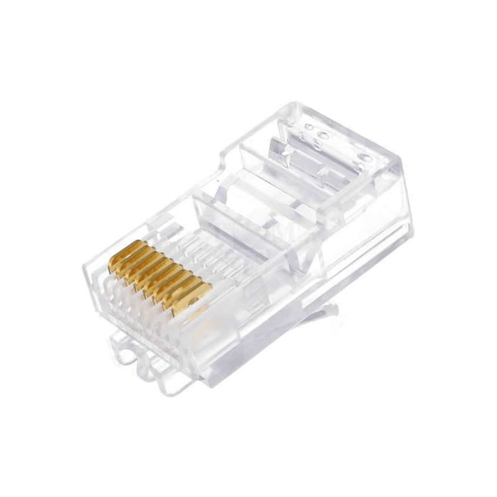 Conector Plug RJ45 Cat5e AMP - Central Cabos Mobile