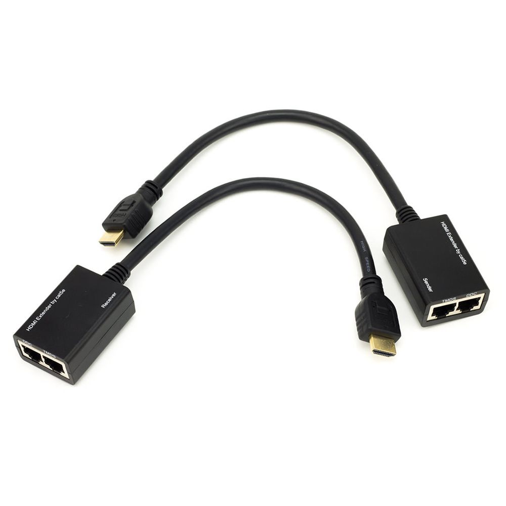 Extensor HDMI via Cabo de Rede com Pigtail HDMI - Central Cabos Mobile