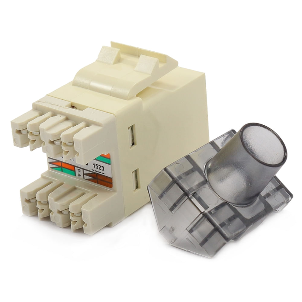 Keystone RJ45 Cat6 Standard SL Bege AMP centralcabos