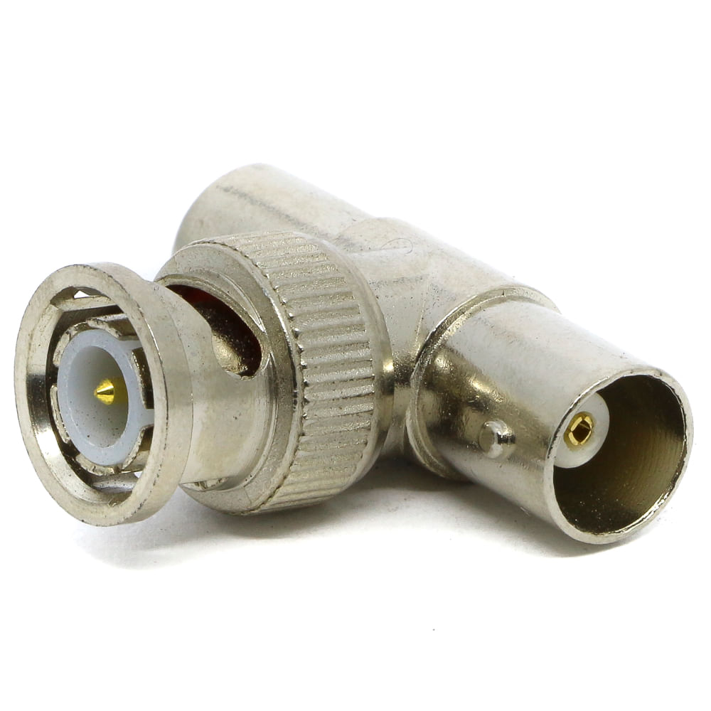 Conector BNC em "T" - Central Cabos Mobile