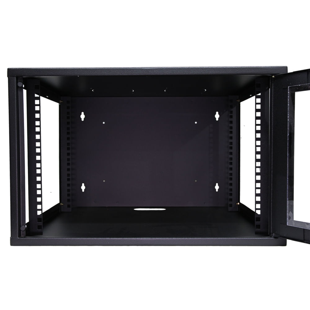 Mini Rack de Parede 7U por 470mm Preto - 5341 - centralcabos