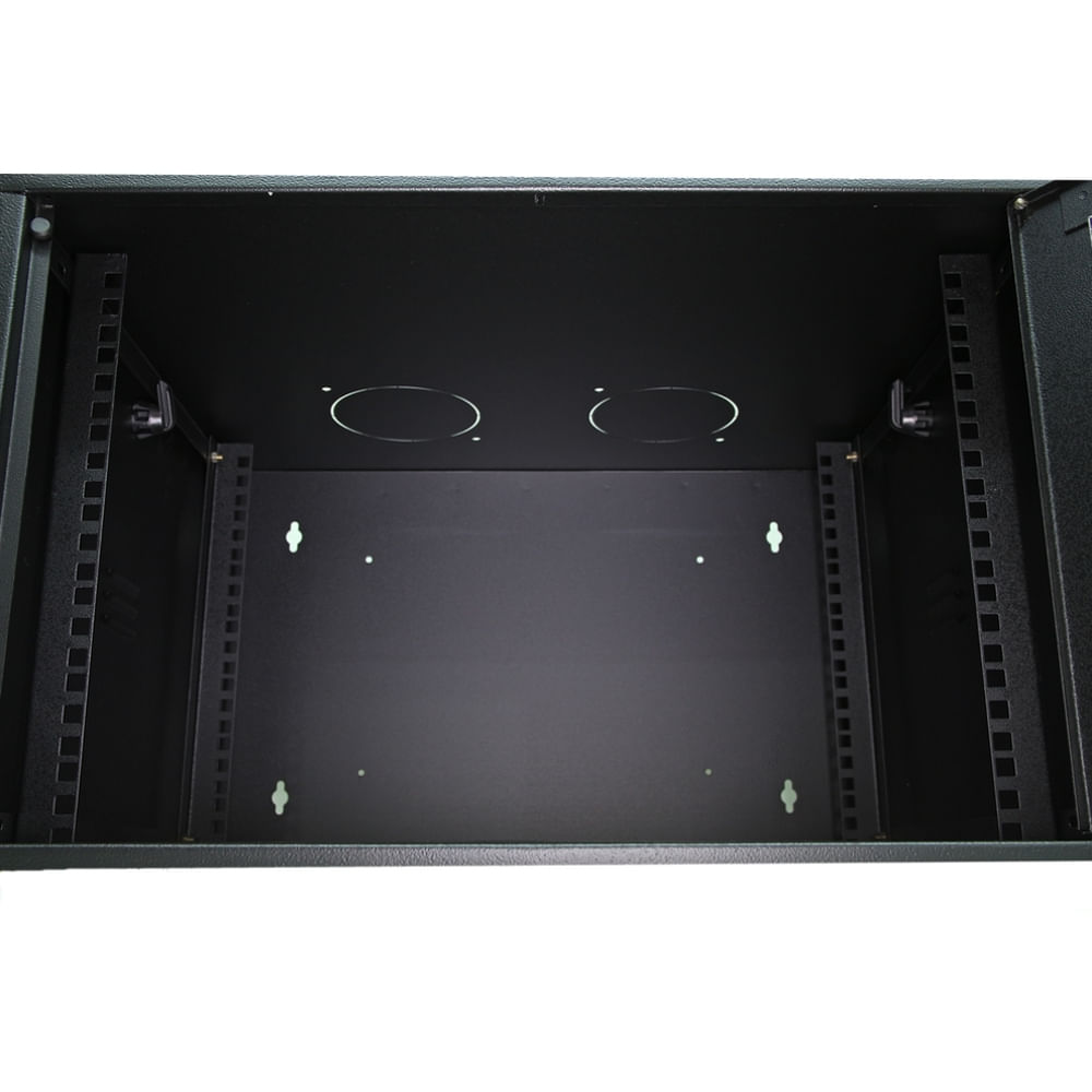 Mini Rack de Parede 7U por 470mm Preto - 5341 - centralcabos