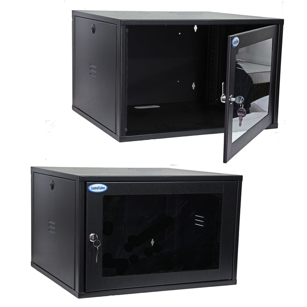 Mini Rack de Parede 8U centralcabos Mini Rack de Parede 8U centralcabos