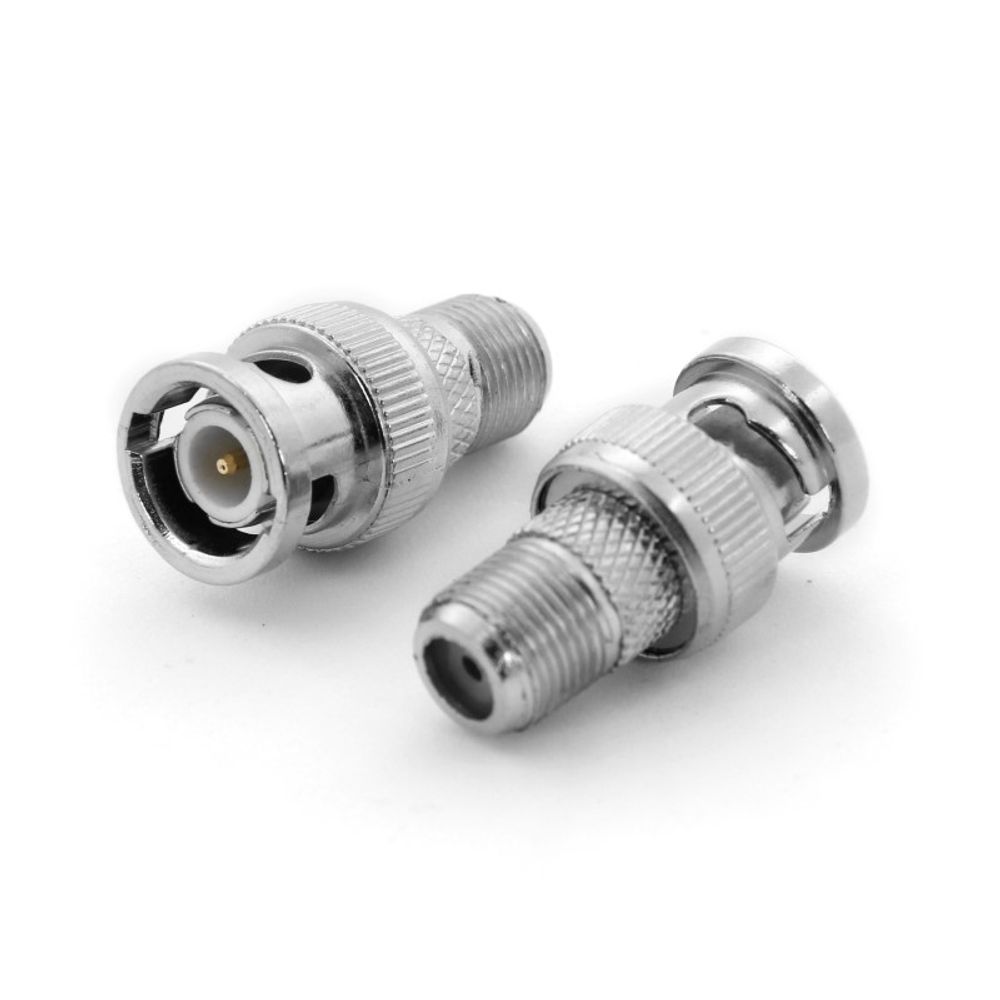 Adaptador BNC Macho para "F" Fêmea - Central Cabos Mobile