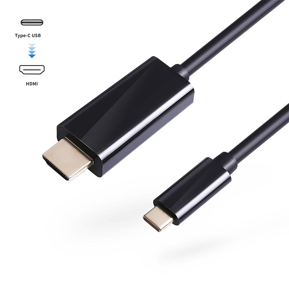Cabo conversor de vídeo USB tipo C para HDMI 1,80 Metros