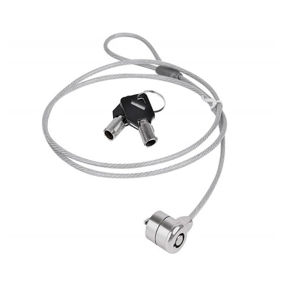 Cabo de Segurança com Trava para Notebook com Chave - Universal, Aço Revestido, 1,2m - 5514 Cabo de Segurança com Trava para Notebook com Chave - Universal, Aço Revestido, 1,2m - 5514