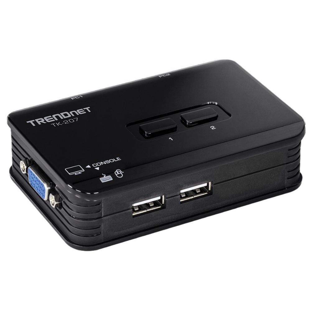 -SWITCH-KVM-2-PORTAS-USB-TK-207K-TRENDNET---688 -SWITCH-KVM-2-PORTAS-USB-TK-207K-TRENDNET---688