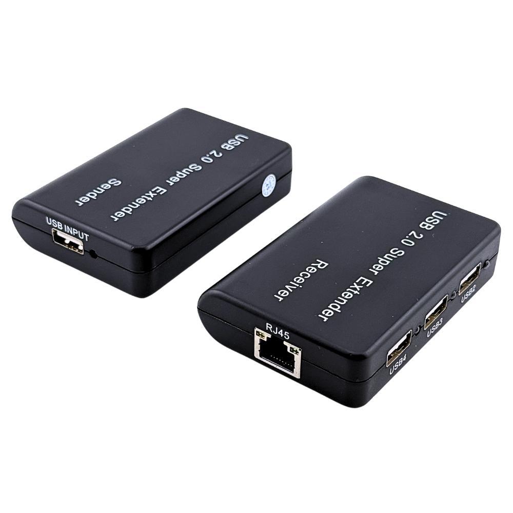 Extensor USB 2.0 4 Portas via UTP - Alcance de 100 Metros - 8075 Extensor USB 2.0 4 Portas via UTP - Alcance de 100 Metros - 8075