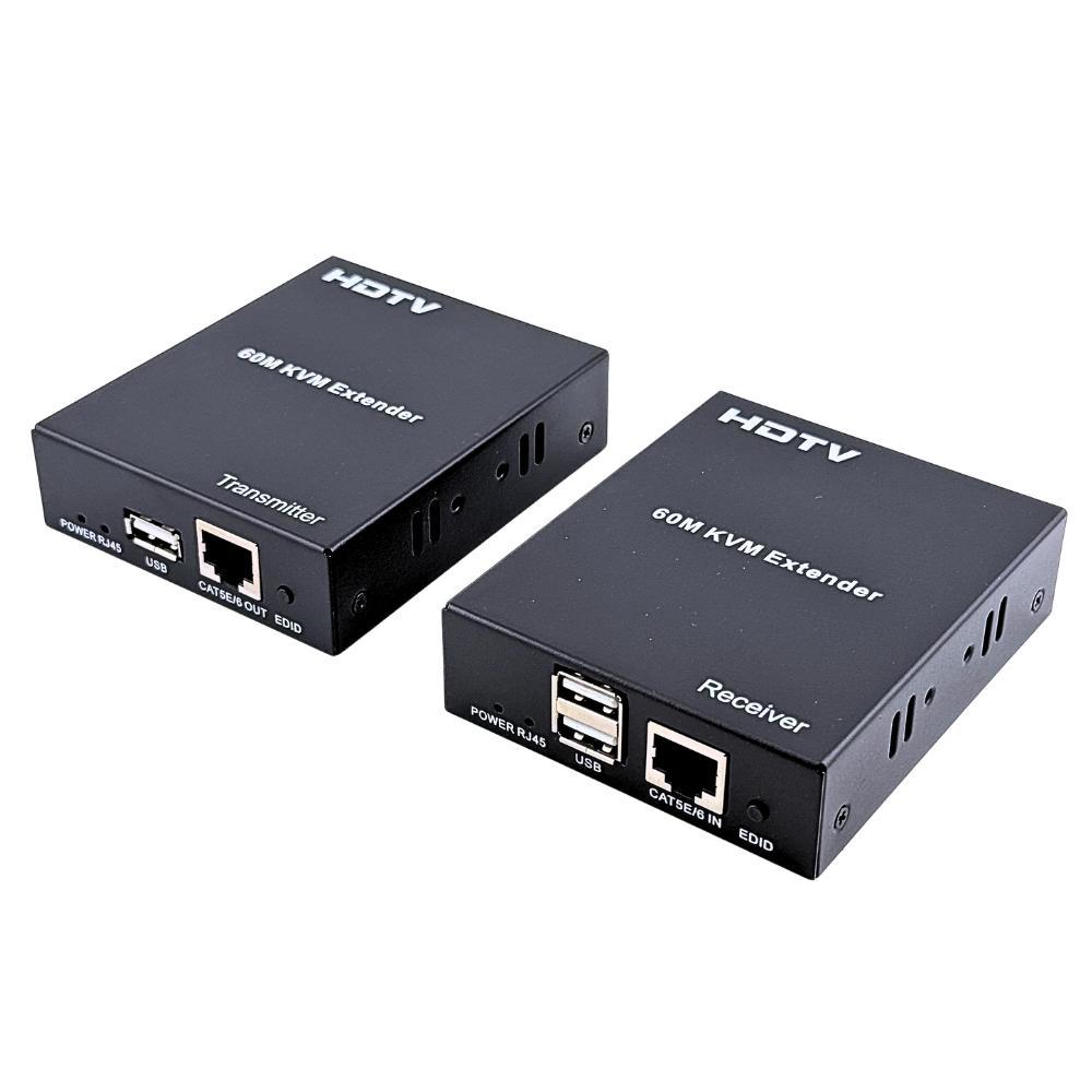 Extensor KVM HDMI 60 Metros - Transmissão de Vídeo e Áudio de Longa Distância - 8076 Extensor KVM HDMI 60 Metros - Transmissão de Vídeo e Áudio de Longa Distância - 8076