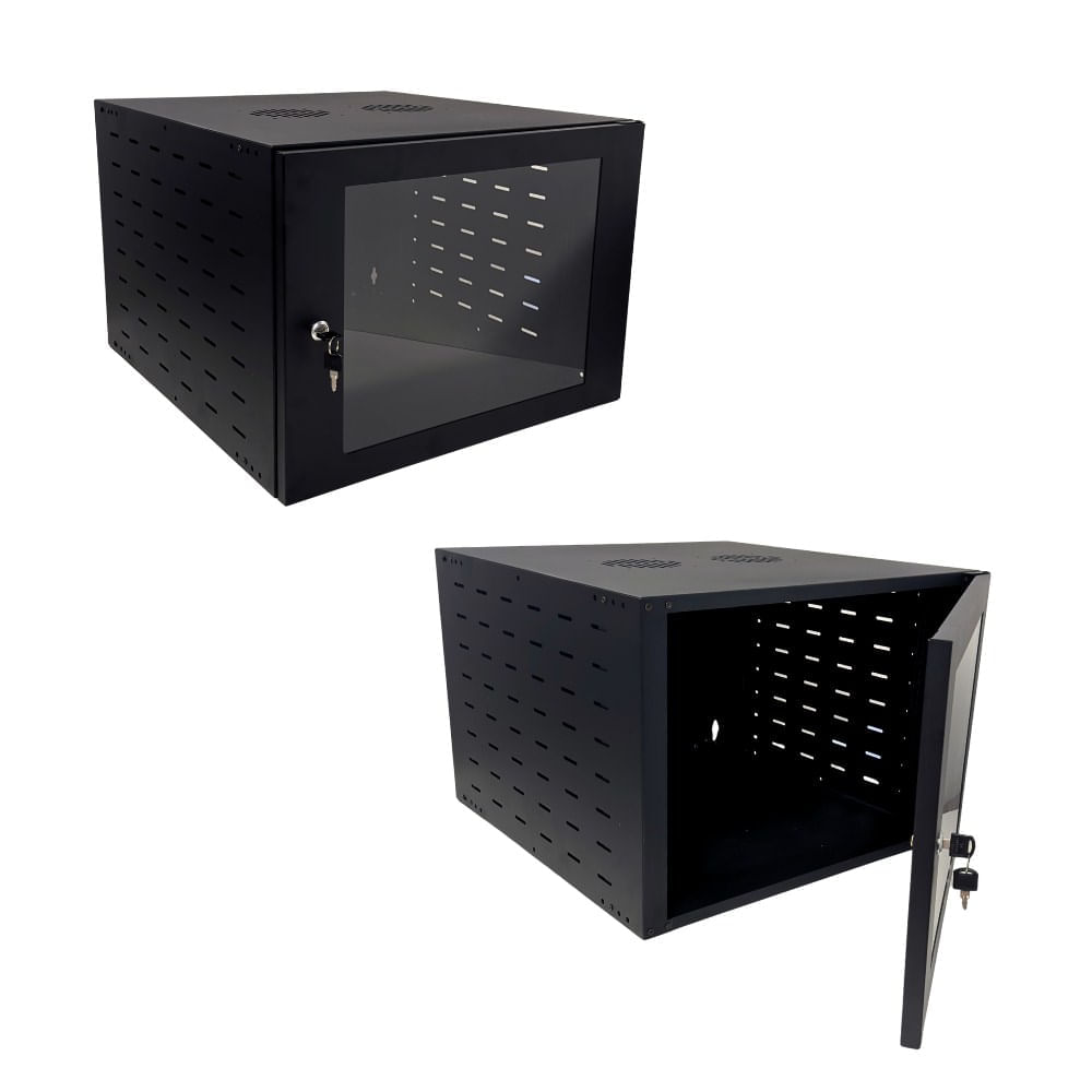 MINI-RACK-PAREDE-6USX370-PRETO---START-CENTRAL-NETWORK-00003 MINI-RACK-PAREDE-6USX370-PRETO---START-CENTRAL-NETWORK-00003